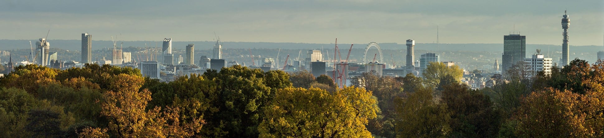 View of london skyline