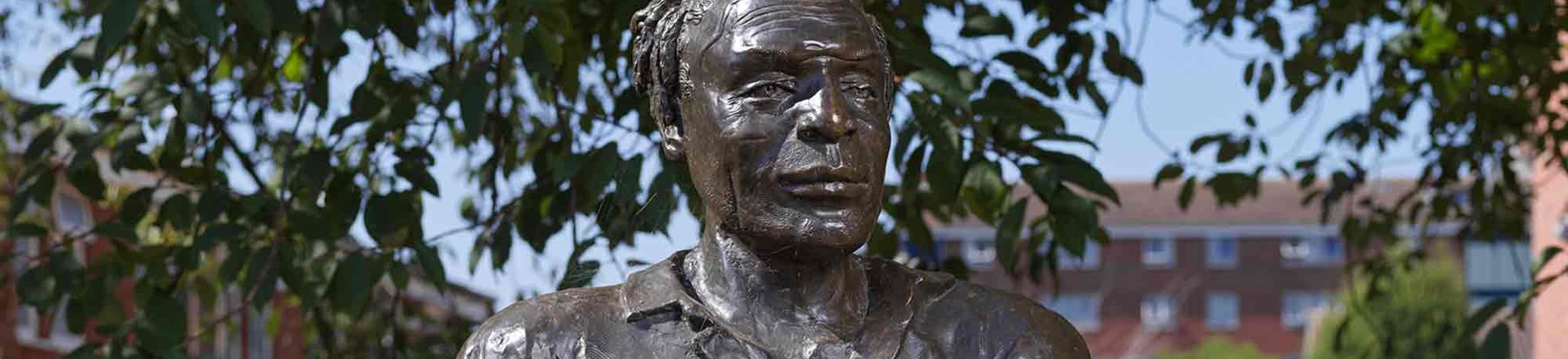 Bronze bust of Alfred Fagon