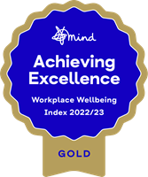 Mind Wellbeing Index Gold Badge 2022-23 logo